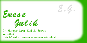 emese gulik business card